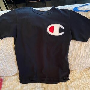 Champion Black Short Sleeve Tee
